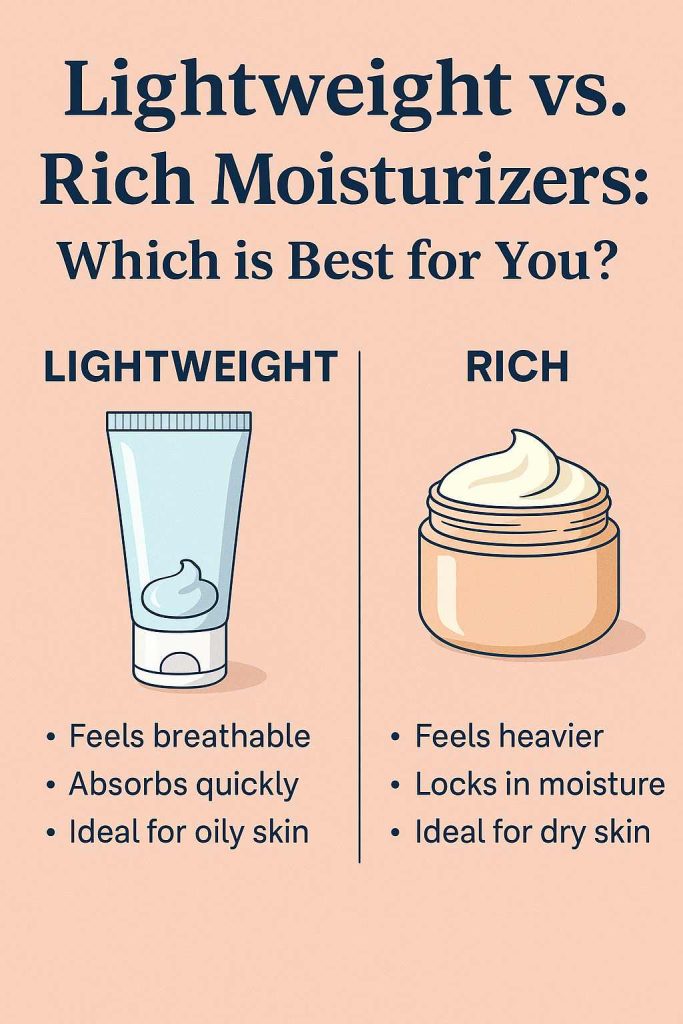lightweisght vs. rich moisturizer for rosacea
